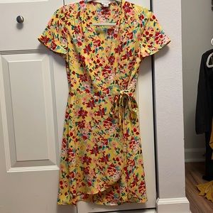 J Crew, Floral Wrap Dress